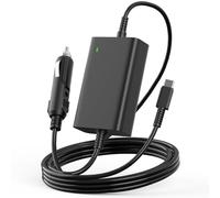 12V/24V 100W Chargeur USB C pour Voiture et Ordinateur Portable Compatible avec MacBook Lenovo Thinkpad Dell Latitude HP Chromebook Asus Acer Huawei Xiaomi Air Samsung et Tous les Appareils Type-C 100