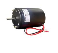 12V 24V 200W 150W DC Moteur En Forme D'arbres Double Roulement Brosse En Carbone Roulement À Billes Moteur Broche Tour Bouddha Perle Machine(12V150W3500rpm,Motor with bracket)
