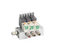 12V 24V 220V Miniature Pneumatic Solenoid Valve Combination Positive Pressure Negative Pressure Use 2/3 Way NC Valves(101-12V-4,5F)
