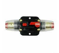 12V-24V DC Porte-fusible en ligne avec bouton de réinitialisation, disjoncteur 20-150 A pour audio de voiture, marine et systèmes solaires, remplacement pour fusibles AGU (150 A)