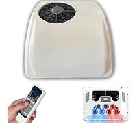 12V/24V DC RV Climatiseur 2 en 1 RV Climatiseur de Toit avec Refroidissement et Chauffage, Climatiseur de Stationnement électrique Camping-car Système de Climatisation pour Voiture RV Camion Camper Pe