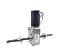 12V 24V DC Worm Geared electronic starter M8 Double Threaded Shaft 12-470RPM Reversible Adjustable Speed With Self Lock For Curtains IINKUEYK(24v 27rpm 13.42kg.cm,Package D)