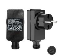 12V 2A 24W Outdoor Trafo Stecker, LED CZJUTAI IP44 Alimentation pour éclairage de Noël avec, IP44 prise Wasserdicht - Prise européenne (Socle à vis - Constant allumé - DC12V24W) [J3S4]