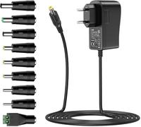 12v 2a Adaptateur Secteur Universel, 24w Transformateur D'alimentation Ac Dc Avec 9 Prises Dc Pour Électronique, 2000ma Max.