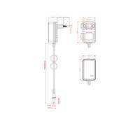 Bloc d alimentation 12 V 2 A - Jack 5,5 x 2,1 mm