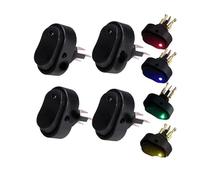 12V 30A Led Light DIY Rocker Toggle Switch SPST ON-OFF For Car Modification Truck Van Boat Push Button 3pins Black NWPNLXEA(A)