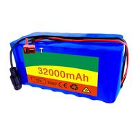 12V 32Ah Batteries Intégrées pour Trottinettes Électriques Batterie de Remplacement pour Vélo Électrique avec Chargeur 42V 2A Piles Étanches en PVC T,12V 32Ah