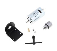 12V-36V 555 DC electronic starter Bench Drill Hand Drill Sanding Gadgets with Chuck and Mounting Bracket Lathe Press electronic starter Tools Set CZAOINCU(Type-A 12-36V)