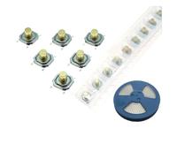 12V 5.2 * 5.2 * 3.5mm 12V 0.5A 4 Pin SMT Push Button Switch Metal Tactile Tact Touch Switch Copper Interruptor 4x4x3.5 NWPNLXEA(500PCS)