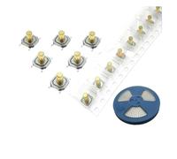 12V 5.2 * 5.2 * 4.3mm 12V 0.5A 4 Pin SMT Push Button Switch Metal Tactile Tact Touch Switch Copper Interruptor 4x4x4.3 NWPNLXEA(500PCS)