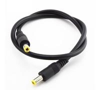 12V 5.5MM X2.5mm Connecteur de câble d'alimentation 0.5m 1.5M 3m DC Mâle à Mâle Cordon Adaptateur Extension Fil for Pc Ordinateur Portable Alimentation(0.5M)