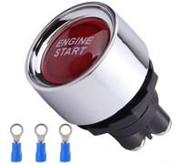 12V 50A Push Button Start Switch LED Auto Reset(Red)