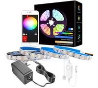 12V 5m ZigBee 5 en 1 RGBCCT LED Strip Dimmable Control Kit RGB+CCT(2700K-6500K) pour Tuya zigbee 3.0 Hub, Z2mqtt, Smartthings, Echo Plus APP/Alexa Commande vocale