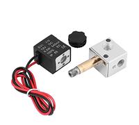 12V Air Solenoid Valve 3 Way 2 Position 1/8 BSP Brass Material Air Valve for Pneumatic System DIY