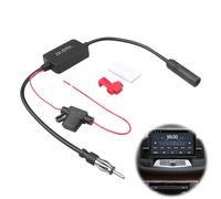 12V Amplificateur de Signal D'autoradio, Universal Antenne Voiture de Signal Radio FM/AM/Dab, Amplificateur Audio Voiture pour Audio Stéréo Digital Car Radio, pour Véhicule, Camping Car, SUV