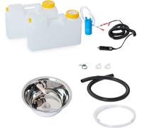12V Camping Évier 28 CM Technique Set Lave-mains Kit Évier Camping-car