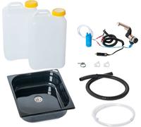 12V Camping kit lavabo noir 354x325x100mm 19 litres T4 T5 T6 Vito Set