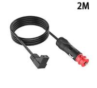 12V Car Fridge Power Cable for Waeco Refrigerator - 2m Replacement Charging Line with Cigarette Lighter Plug GX20241211129 HWY