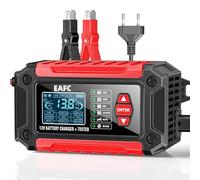 12V Chargeur Batterie Voitures 6A, Testeur de Batterie 100-2000 CCA 4-120Ah, Maintien de Chargeur de Piles Analyseur Compatible 12V Batterie au Plomb, AGM, Gel, pour Voiture, SUV, Moto, Bateau