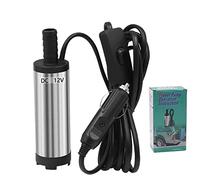 12V DC Diesel Carburant Eau Huile Voiture Camping Pêche Submersible Pompe De Transfert(12V 38mm Silver box)