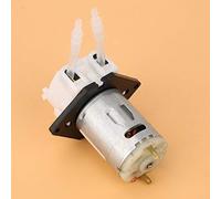 12V DC Micro Pompe Péristaltique High Pressure Mini Motor Injecteur Liquide Auto-Amorçage pour Aquarium Lab Analyse Chimique (2 * 4 Tube)