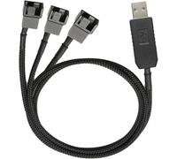 12V Full Speed USB Power Adapter Cable to 3 Pin and 4 Pin PC Fan