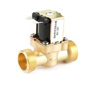 12V G34/ Brass/Normally Closed Electric Solenoid Valve, 2 Way No Pressure Regulating Valve, Temperature, Proof and, for Drinking