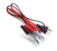 12V Generator pour battery Charging Cable 1.2m with Clips 12V | 1.2m length, 12V DC voltage, pour alligator clips, red and black wires, fine workmanship
