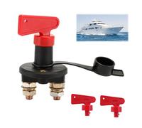 12V Isolateur Interrupteur de Batterie avec Clés, Coupe Circuit Batterie 200A, Isolateur de Batterie pour Voiture, Bateau, Camping-Car, Coupée Power Kill Switch (1)