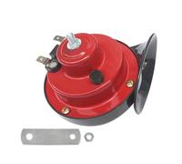 12V Klaxons de Corne D'Escargot Klaxon Voiture Snail Air Horn 115 dB Imperméable pour Voiture Camion Moto et Bateau (Rouge)