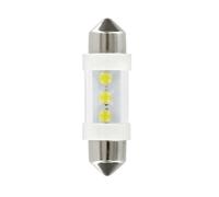 Lampe Auto 12V Siluro 3 LED (C5W) 10X35 MM SV8,5-8 2 Pièces Boîte Bleue