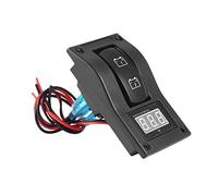 12V LED double Digtal Voltmètre batterie Panel Test Rocker Switch For Auto Moto Camion Marine Bateau étanche