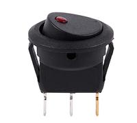 12V LED Interrupteur Inverseur une Bascule RONDE Rocker ON-OFF SPST pour VOITURE BATEAU Rouge