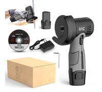 12V Mini Broyeur à Angle Avec Disque De Coupe, 2025 Mini Meuleuse D’angle Sans Fil, 15000 Rpm, Moteur 400w, Batterie 1500mah, Rechargeable - Outil Multifonction Pour Métal, Bois, Pvc (1 Pile)