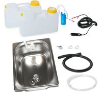 12V Mini-cuisine Camp Stand de vente kit évier camping-car 325x265x150mm Novo Blanc