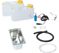 12V mini-cuisine cuisine de camping bloc cuisine kit évier 265x160x150 mm Novo womo