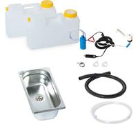 12V Mini-cuisine Cuisine de camping Bloc cuisine kit évier 325x176x100mm Novo W Action