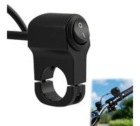 12V Moto ATV Interrupteur de Phare de Guidon étanche en ABS Ignifugé, Câble de 50 cm, pour Vélo Électrique, Moto et Tricycle, Contrôle des Phares LED, Clignotants et Feux Additionnels