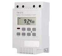 12V Programmateur Hebdomadaire Digital Interrupteur Minuterie Économiseur D'énergie Commutateur Électrique pour Lampes TV Radio Appareils Électroménagers (White)