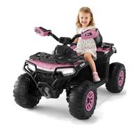 12V Quad électrique pour Enfants, Mit 2X35 W Moteurs Puissants, Quad Enfant avec Musique, Télécommande,Klaxon et Lampe Frontale pour Enfant de 3 à 8 Ans