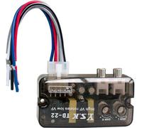 12V TD-22 Auto Audio Converter Stereo High to Low Frequency Line Speaker Level Adapter Transparent Black _ TD-22