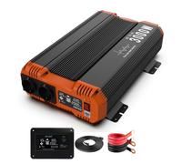 12V to 220V Transformer Converter, Pure Sine Wave Inverter 6000W, DC to AC 220V/230V, 50Hz, 3000W Continuous Power, for Home, RV, with Remote Controller & EU Socket