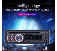 12V Universal Bluetooth U Disk Car Audio Stereo Car Stereo Vehicle Radio MP3 Player CD/DVD/VCD Black