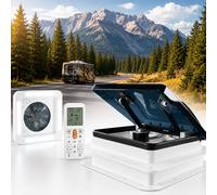 12v Ventilateur Camping Car, Ventilateur Pour Caravane, à 6 Vitesses Réglables, Ventilation Bidirectionnelle, Avec Grille De Protection, Inversion Du Sens De Rotation, Pour Camping-Cars, Caravanes