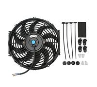 12V Ventilateur de Refroidissement Radiateur Condenseur, 12 Pouces Universel, Opération Silencieuse et Haute Performance - Matériau ABS Résistant, Installation Facile pour Voitur