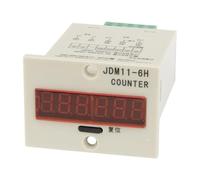 12VDC JDM11-6H 5 broches 6-36VDC NPN capteur entrée numérique électronique compteur de production relais JDM11 AC 220V 110V 380V 36V DC 24V 12V
