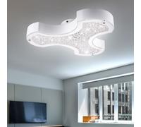 12W LED Lampe De Plafond Verre Courbé Cristal la Vie Ess Sommeil Chambre Lumière