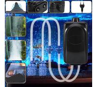 12W Pompe à air d'aquarium réglable Super Silent Pompe à oxygène Pompe à air d'aquarium Aérateur de bassin Pompe
