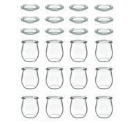 12x 220 ml WECK verre tulipe avec couvercle en verre RR 60