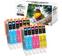 12X 581Xl Cartouches D'Encre Compatibles Avec Canon Cli-581 Cyan 581 Magenta 581 Jaune Pour Pixma Tr8550 Tr8500 Ts6350A Ts705A Ts6350 Ts8350 Ts8250 Ts6150 Ts9550[ENC945608]